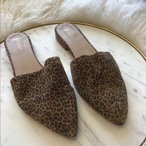 Top shop Suede Cheetah Mules